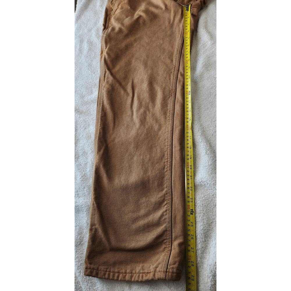 Carhartt Dungaree Fit Carpenter Pants 31x30 Brown Workwear Canvas Utility - Picture 9 of 10